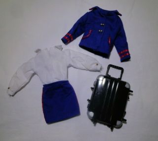 Vintage Barbie Doll 3 Piece Stewardess Outfit
