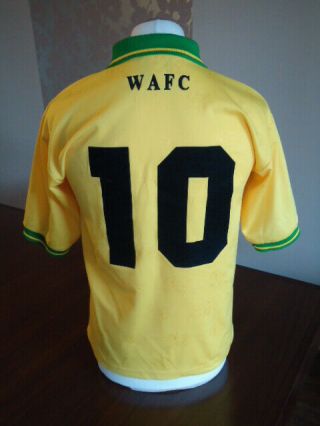 WREXHAM 1997 ENS Yellow Away Shirt 34 - 36 