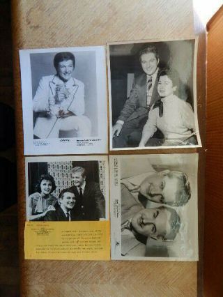 4 Vintage 1950s Liberace Famous Pianist Singer Actor Press Photos - Rare
