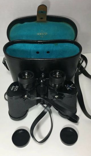 Rare Vintage Swift Binoculars Nighthawk 7 X 35 Model No.  770 & Case