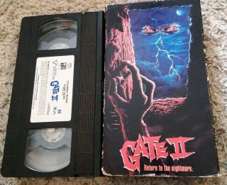 Gate 2 Ii Return To The Nightmare Vhs Tape 1992 Indie Horror Movie Rare Oop 90s