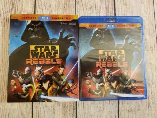 Star Wars Rebels: Complete Season Two (blu - Ray,  2016) W/ Oop Rare Slipcover