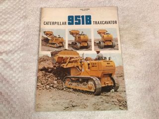 Rare 1960s Caterpillar 951b Traxcavator Dealer Sales Brochure