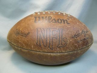 Vintage Wilson Commissioner Pete Rozelle Nfl Football