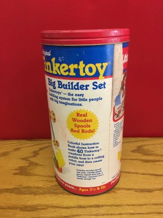 Vintage 1986 Playskool The Tinkertoy Basic Builder Set 3