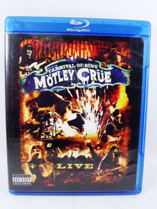 Motley Crue - Carnival Of Sins Live (blu - Ray Disc,  2008) Rare Out Of Print