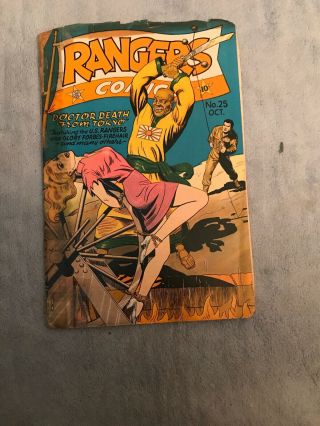Rangers Comics 25 Extremely Rare Taped Cover And Spine See My Others