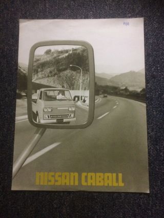 Nissan Caball Pick - Up Brochure 1973 - V.  Rare