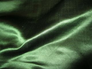 Vintage Green Silk Fabric Ribbon Trim 93 " X8 " Or 236cmx 20cm Hats Costume Doll