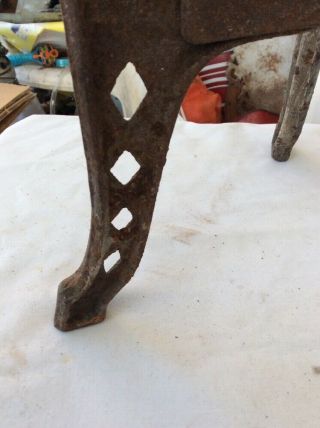 Vintage 3 Leg Cast Iron Stand Cauldron Plant Stand Adjustable Industrial 3