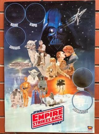 Rare Vintage Star Wars The Empire Strikes Back Golden Fleece Poster 1980