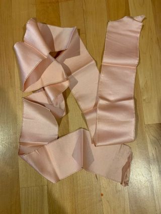 Vintage Heavy Weight Dusty Rose Pink Victorian Ribbon Novelty And Trim 1900’s