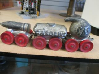 Old Antique Tin Metal Toy Hubley? Arcade? Gasoline Train Truck Cast Iron?