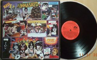 Kiss ‎– Unmasked Rare Yugoslavian Lp 1981 With Different Kiss Logo