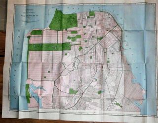 San Francisco Vest Pocket Map Rand Mcnally C.  1920