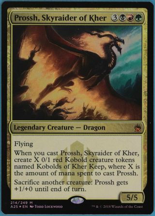 Prossh,  Skyraider Of Kher Foil Masters 25 Nm - M Mythic Rare Card (36825) Abugames