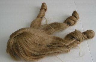 Vintage Doll Wig Human Hair Blonde