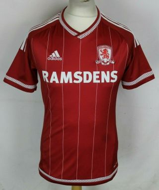 Middlesbrough Home Football Shirt 15 - 16 Mens Small Adidas Rare