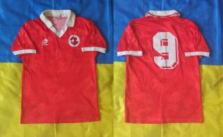 ● Rare Match Worn Signed Switzerland National Team Shirt Adrian Knup 1994 ●