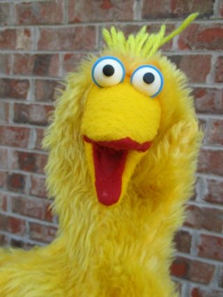 Vintage 1980 Sesame Street Big Bird Hand Puppet Rare Gabriel Ind Made Usa Plush