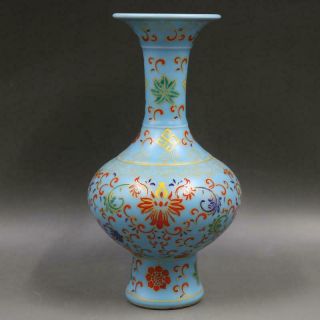 Chinese Ancient Antique Hand Make Enamel Vase Yongzheng Mark As1