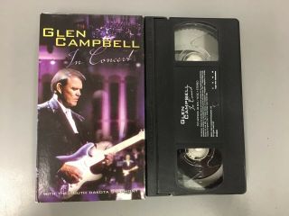Glen Campbell In Concert Vhs Tape Very Rare Oop 2001