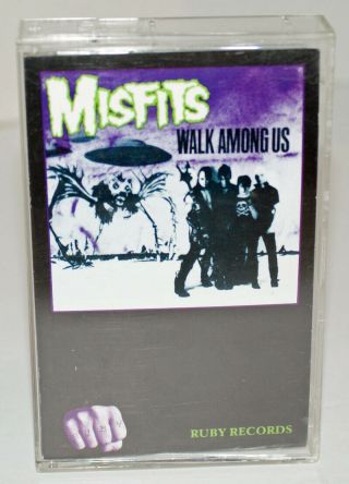 Misfits W/ Glenn Danzig - Walk Among Us - Punk Rock Ruby Records Cassette Rare