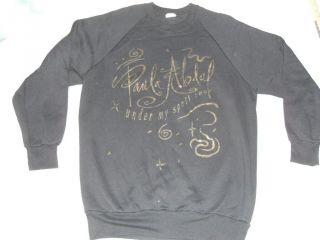 Vintage Rare Paula Abdul Crewneck Sweatshirt Under My Spell Tour 91 