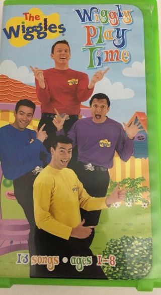 The Wiggles - Wiggly Playtime (vhs,  2001) - Rare Vintage - Ships N 24 Hours