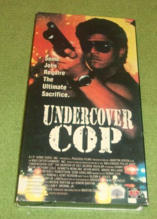 Undercover Cop Vhs Action Aip Video 1994 Rare Danny Treyo