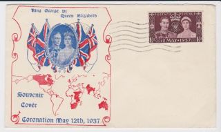 Gb Stamps Rare First Day Cover 1937 Kgvi Coronation Castleton Slogan