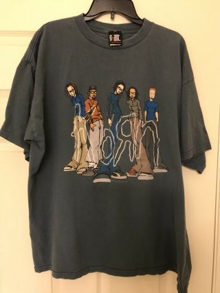 Korn Vintage 2000 Chris Laffin Rare T - Shirt Jonathan Head Munky Fieldy Size Xxl