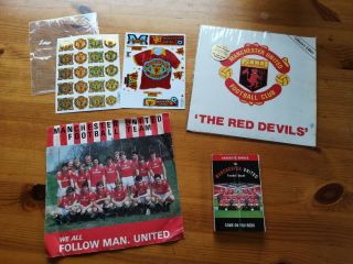 Manchester United Football Club Red Devils 7 " Gold Flexi,  Rare White,