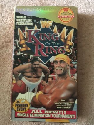 Wwf King Of The Ring 1993 Vhs Coliseum Video Hulk Hogan Rare