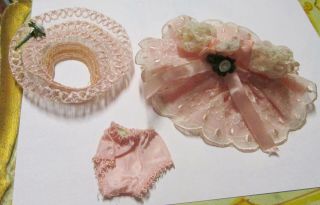 Vintage Ginger Cosmopolitan Ginny Muffie Alexanderkin Doll Pink Dress Outfit