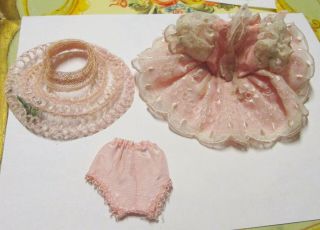 VINTAGE GINGER COSMOPOLITAN GINNY MUFFIE ALEXANDERKIN DOLL PINK DRESS OUTFIT 2