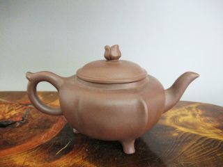 Chinese Pottery Teapot W/sign / Purple Clay/ Yixing/ 9478