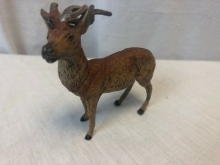 Antique Metal Deer Figurine Germany 3 1/4 "