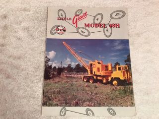 Rare Little Giants Model 48h Crawler Crane Dealer Sales Brochure