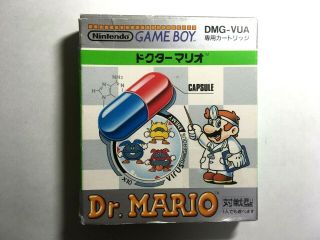 Dr.  Mario/game Boy/free Shiping/from Japan/nintendo/rare/1990/not Color/mario