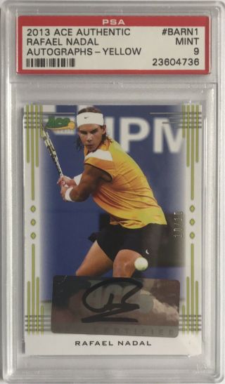 Rafael Nadal Autograph 2013 Ace Authentic Tennis Signed Psa Ssp 10/10 Rare