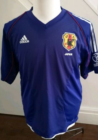 Vintage Adidas Japan Nipon Football Shirt Trikot Rare / Uk Large 2002 World Cup