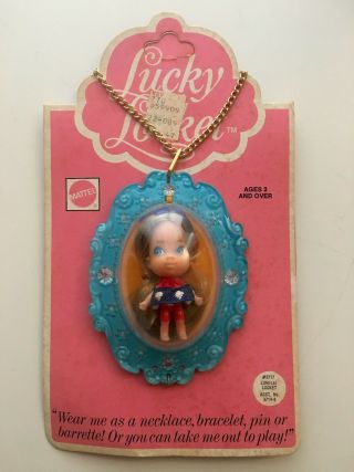 Vintage Mattel Lucky Lorelei Locket 1975 Hong Kong Liddle Kiddles 3717