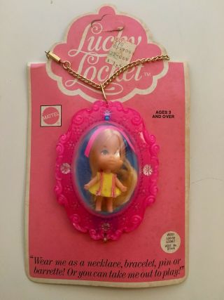Vintage Mattel Lucky Louise Locket 1975 Hong Kong Liddle Kiddles 3721