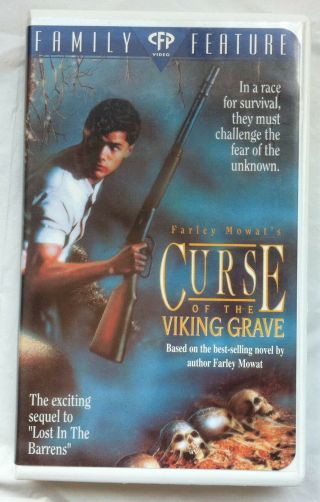Curse Of The Viking Grave Vhs Cfp Clamshell Farley Mowat Kid Adventure Rare Ntsc