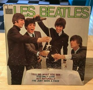 Rare French Ep The Beatles Advertising Display Counter Its Only Love