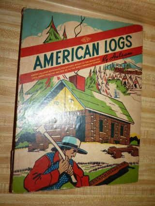 Vintage American Logs By Halsam No 80 Includes The Box,  Approx 65 Piece