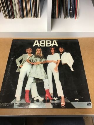 Abba S/t White Label Promo Compilation Rare Ex Vinyl Lp Record Album