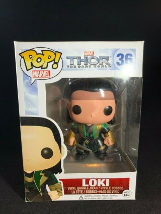Funko Pop Marvel Thor The Dark World Loki 36 Vaulted Funko Rare Read Desc