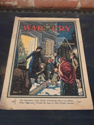 Antique Salvation Army War Cry,  1925 Christmas Newspaper